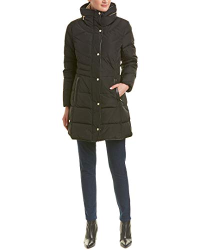 新品未使用 タグ付き COLE HAAN ジャケット ハーフコートアウター L Women's Hidden-Hood Puffer Coat in Brown | Cole Haan